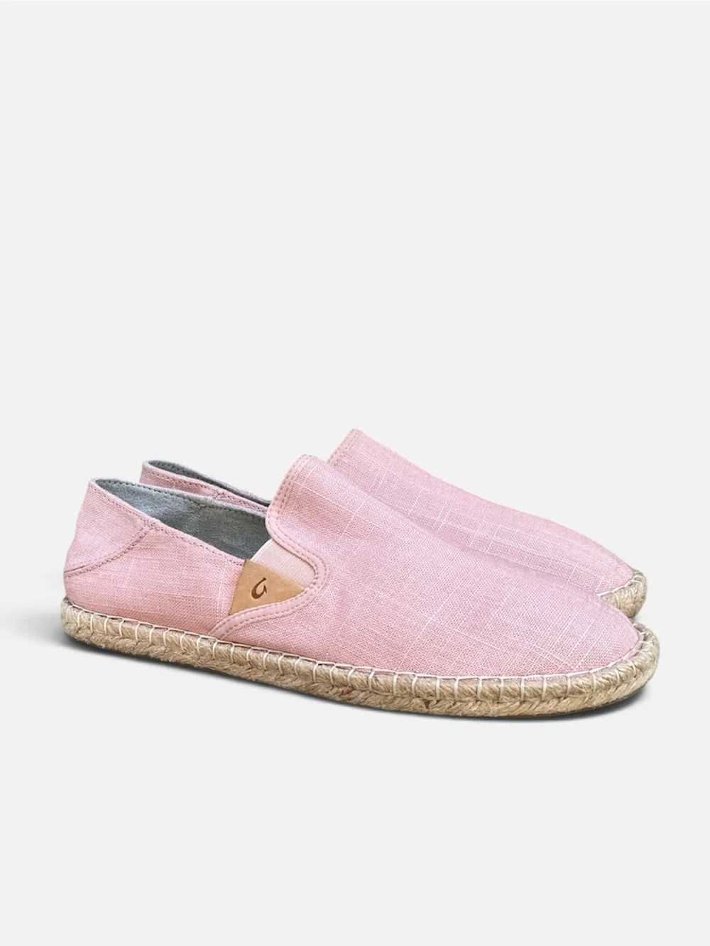 OluKai Kaula Pa‘a Kapa Espadrille Slip-on Rose Sea Salt Sz US 9; EU 39 LIKE NEW
